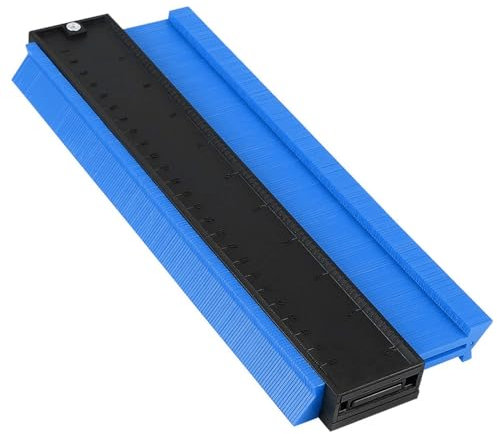 Profillehre 10 Zoll/25cm Konturenlehre Fliesen Laminat Kontur-Vervielfältigungslehre Handwerker Heimwerker Gadgets Laminat Verlegeset Geburtstagsgeschenk für Männer