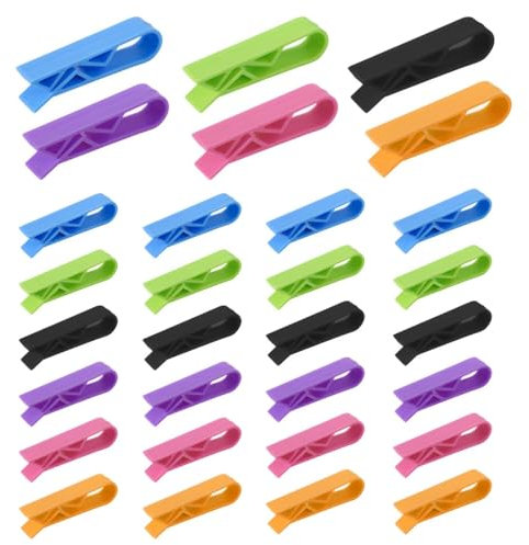 XPEX 30 pezzi Sacchetti spazzatura Pattumiera Clip di plastica Morsetto Supporti per Cucina Pattumiera Rifiuti Cestino Borsa a Tracolla Clip Fissa