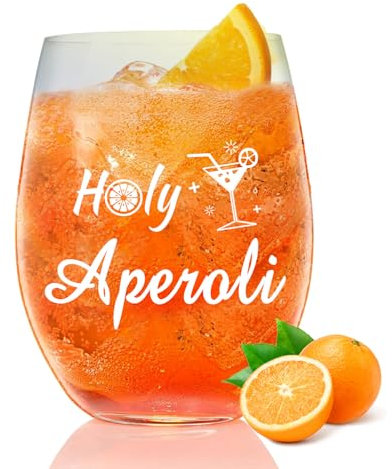 Cocktailglas, Aperol Glas, Aperoli Glas, Aperoli Rotweingläser mit Spruch, Cocktailgläser, Aperitifgläser, Weinglas mit Gravur, Geschenkidee für Aperol Spritz Liebhaber, Geburtstag, Freund