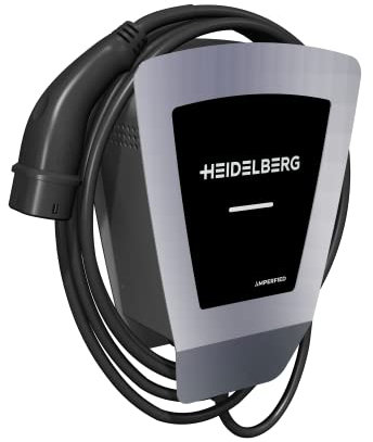 HEIDELBERG Amperfied Wallbox mit 11 kW Ladeleistung. §14 a-konform. Inkl. 5,0 m Ladekabel. Optional 5 Jahre Garantie. Für Privat & Unternehmen. Ladestation Energy Control Plus