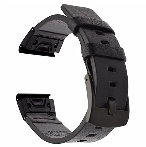 CWZZWS 26 22 20mm sportläderklocka Remband Snabbt release för 6x 6 6S Pro 5x 5 5s Plus 3HR 935 945 Wristband/Black/26mm Feni* 6 * 6* Pro