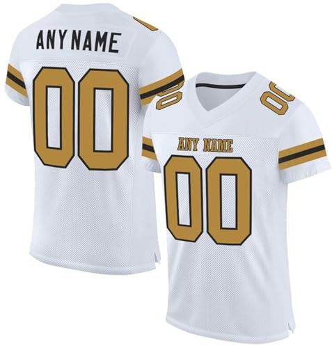Maillot Personnalisé pour Adulte et Enfant, Oversize Sport Tee Rugby Shirt Personnalisable avec Nom Numéro L'équipe blanc