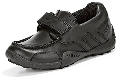 Geox J W.Snake Moc B, Mocasines para Niño, Negro (Black), 35 EU