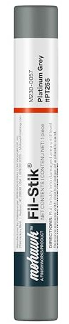MOHAWK Finishing Products Fill Stick (Fil-Stik) Putty Stick for Wood Repair (Platinum Grey)- Rub On Semi-Soft Wax Filler Stick M230-0057