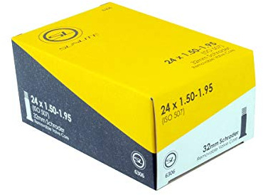 Sunlite Schrader Valve Bicycle Tubes, 24 x 1.50-1.95 / 32mm Valve