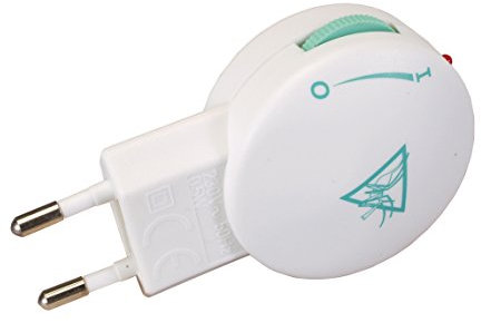 POLY POOL - PP1601 Répulsif électronique portable contre les moustiques - Répulsif ultrasonique contre les moustiques pour une protection efficace à l'extérieur et à l'intérieur - Répulsif Blanc