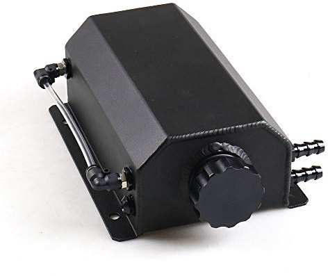 Dyno Racing Universal 2 L legering motor olja bränsle gasfångst kan andas tank flaska kylvätska kylare bräddningstank (BK)