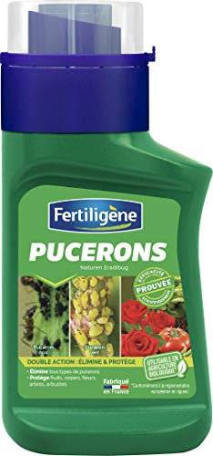 FERTILIGENE FPUC250N - Insecticide Concentré Pucerons UAB 250 ml - Huile végétale de Colza - Elimine tous les pucerons - Pour de nombreuses cultures du jardin - Jusqu'à 125 m² - Fabriqué en France
