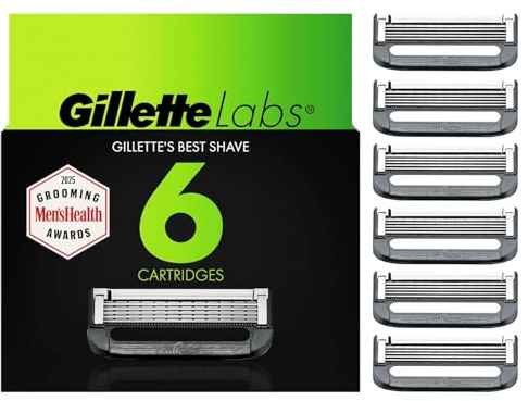 GilletteLabs Razor Blade Refills, 6 count