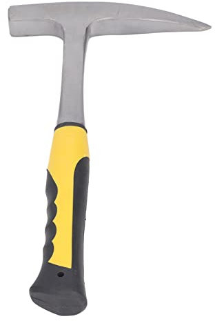 Hammer de Ladrillo de Acero Al Carbono, de Goma Resistente Al Impacto Martillo de Pato de Cabeza Puntiaguda con Puntillas con Agarre Cómodo, Ideal para la Medición de la Dureza