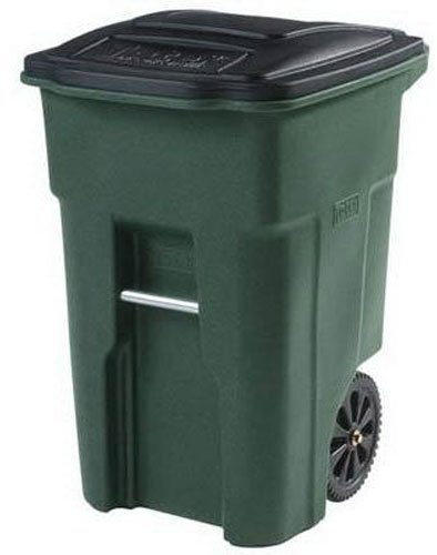 Toter 79248-R2968 48Gal 2-Wheel Trash Can, 48 Gallon, Greenstone