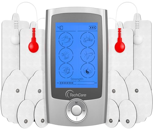 Tens Unit Muscle Stimulator 24 Modes EMS Pulse Massager Machine Device Neck Back Leg Shoulder Pain Relief with Lower Back Massager Belt