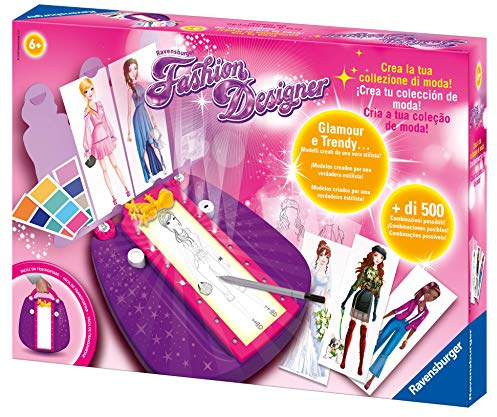 Ravensburger - Fashion Designer, Create your own Fashion Collection, Creative Drawing Game, Kids 6+ Years
