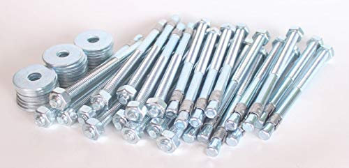 20 x Bolzenanker M12 315/395 mm Holzbau DIN 7094 Schwerlastdübel Schwerlastanker Anker Dübel Blitzanker verzinkt