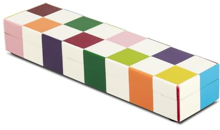 Handicrafts Home Decorative Remote Holder Box 10x2.5 â Slim Organizer Box with Lid for TV Remotes, Coffee Table DĂ©cor, Modern Shelf Box, Boho Home DĂ©cor Accent, Black and White Decorative Storage Box