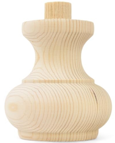 Holzando Holzfüße für Möbel aus Fichte ø83 - naturbelassenes Holz - ideal für Restauration & Reparatur - Möbelfüße Holz in Verschiedene Größen & Materialien erhältlich