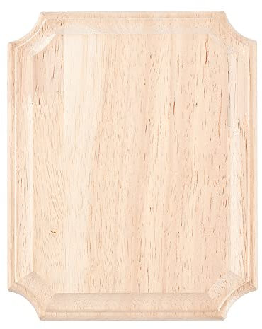 FINGERINSPIRE Unfinished Wood Plaque 15.3x12.2x1.7cm Rectangle Wooden Blank Signboards Natural Wood Crafts for Painting Carving Burning Wood Boards for DIY Craft Projects Home Decor