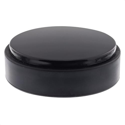 WAGNER Tope para puerta de suelo Black Deluxe – Ø 50 x 15 mm, plástico de alta calidad, negro brillante, autoadhesivo, se puede quitar sin dejar residuos, 15510911