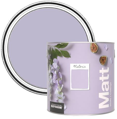 Rust-Oleum Colours Matt Emulsion Wall and Ceiling Paint - Wisteria 2.5L