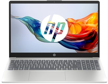 HP 15-fc0005sf Ordinateur Portable 15,6 FHD, PC Portable (AMD Ryzen 5 7520U, RAM 8 Go, SSD 512 Go, AMD Radeon Graphics, Windows 11), Laptop Argent, Clavier AZERTY