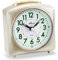 Wecker ohne Ticken geräuscharm mit Licht Snooze Crescendo Quarz Analog - 2128 (Gold)