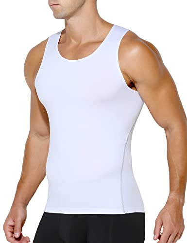 Casey Kevin Camiseta Reductora para Hombre Interior de compresión sin Mangas Body Shaper Camisetas de Tirantes
