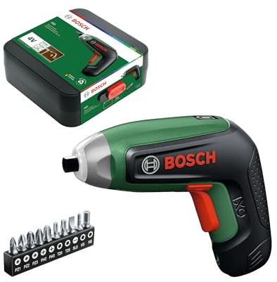Bosch IXO8 atornillador a batería (incl. set de 10 puntas y batería de 4V, en caja de almacenaje)