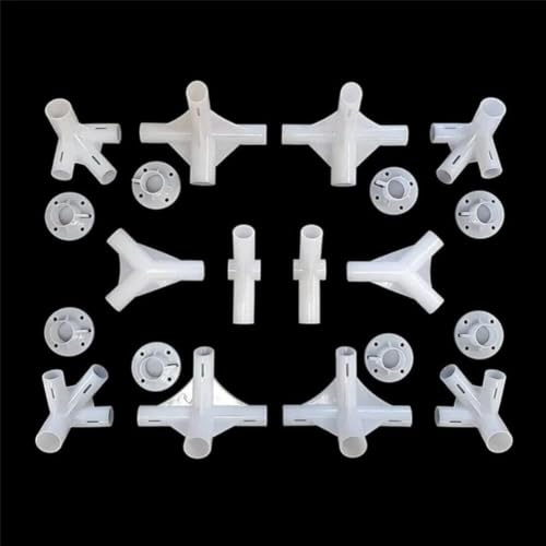 BlesConi Juego de conectores de tienda de campaña para cenador para tubos de 25 mm/19 mm, accesorios centrales de esquina, para reparación de estructuras de toldos de marquesina al aire libre (20
