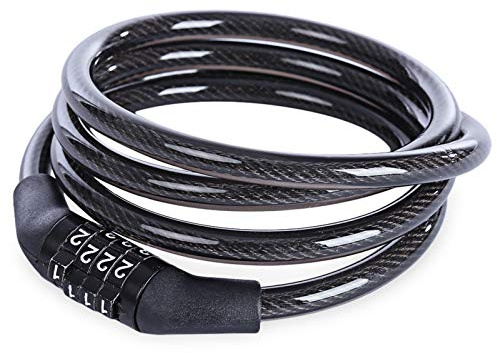 Lucchetto Per Bici, Sicurezza Blocco Catena Bicicletta Antifurto, Lucchetto Combinazione Bici A 4 Cifre Per Antifurto Biciclette Motocicli, Acciaio Inossidabile Antitaglio 100cm*8mm