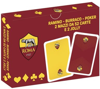 EURO PUBLISHING Carte da Gioco Roma - Poker - Burraco - Ramino (2 mazzi: 52 carte per mazzo + 2 jolly)