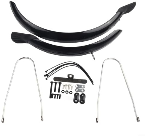 Juego de guardabarros para bicicleta plegable de 16 pulgadas, protectores delanteros y traseros para protección contra la lluvia y el barro (disco de 16 pulgadas)