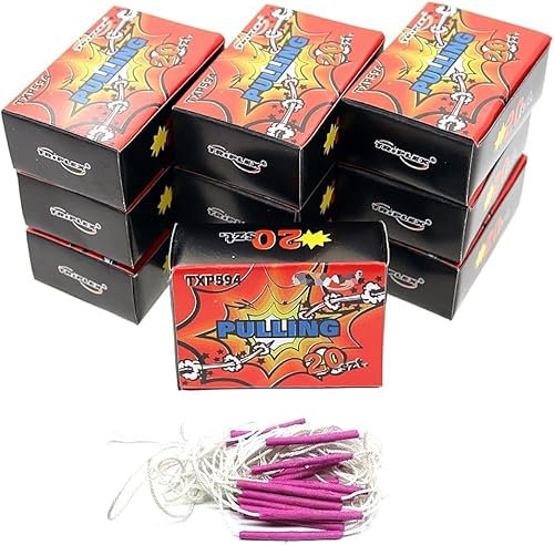 h2i Pulling - Knall-Ziehschnüre | 200 Stück | Party Spaß für Klein & Groß I für Silvester, Halloween & Party Mitbringsel | Kinder & Jugendfeuerwerk | n | Ganzjahresfeuerwerk Kat. F1