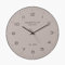 Pacific Lifestyle Analogue Dome Glass Wall Clock For Living Room | Large Wall Clock with Dome | 50cm Round Battery Operated Wall Mounted Clock (White)