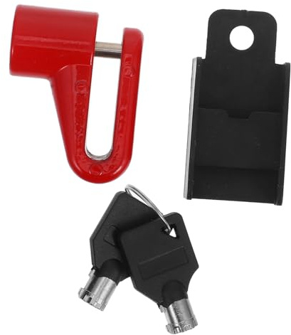 KOCKSHION Candado Disco Freno Moto Antirrobo Portátil Seguro para Bicicleta Electromóvil Cerradura de Núcleos con Diseño Moderno y Fácil Transporte