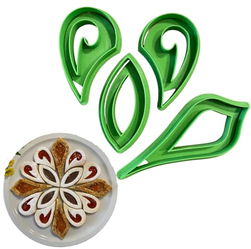Tagliabiscotti.it - Stampo Tagliapasta per realizzare torta componibile con biscotti a Spicchi Stile Maiolica Mod.14 - Diametro crostata realizzabile: 26cm.