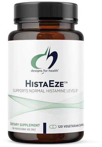 Designs for Health HistaEze - Quercetin with Stinging Nettle Extract, Luteolin + Vitamin C - Designed to Help Promote Normal Histamine Levels - Non-GMO Supplement (120 Capsules)