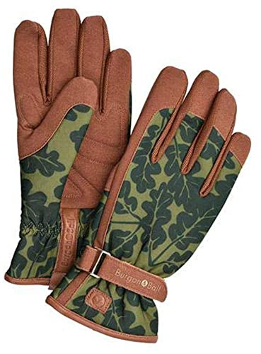Burgon & Ball Love The Glove Ladies Gardening Gloves, Medium/Large, Oak Leaf Moss