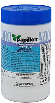 Pastiglie di cloro multifunzione antialghe e flocculante Papillon 1 Kg