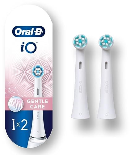 Oral-B iO Series Gentle Care Electric Toothbrush Replacement Brush Heads for an Oral-B Electric Toothbrush, 2 Count, White