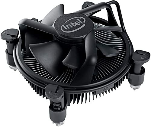 Intel LGA115X/1200 All Black Stock Cooler, 3.9 Inches, CPU Cooler, Desktop Compatible