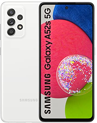 Samsung Galaxy A52s 5G (128 GB) Blanco - Teléfono Móvil con Pantalla de 6,5'', Smartphone Android con 6 GB de RAM, Memoria Interna Ampliable, Batería de 4500 mAh y Carga Super Rápida (Versión ES)