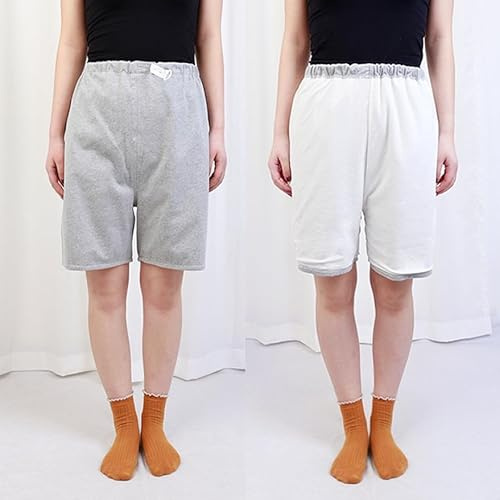 Vattentäta inkontinensshorts för vuxna för män och kvinnor, andningsbara och tvättbara skydd för urinläckage för äldre (shorts, S)