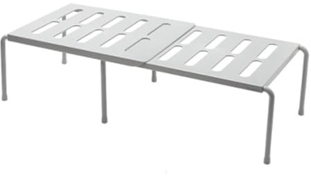 HOMSFOU Organizador De Zapatos De Plástico De Capas para Cocina Y Hogar Estante De Almacenamiento Compacto para Sala De Estar Y Dormitorio