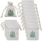Hioip 12 Piezas Saquitos de Lavanda, Bolsitas Lavanda con Cordón Como Ambientador Armario, Bolsa de Lavanda 120g Protección Antipolillas y Aroma para Habitación Armario Coche (10x8cm)