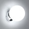 Comely Applique Murale Intérieure Moderne avec Abat-Jour En Verre Boule, Applique Murale E27 Boule, Chrome Lampe Murale pour Chambre Salon Couloir