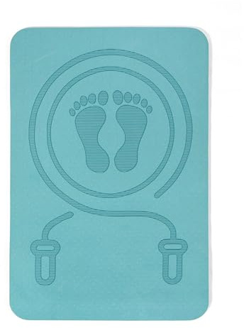 Tappetino per salto fitness, tappetino da allenamento con corda, tappetini per saltare, superfici ammortizzanti, stabilità antiscivolo, protegge il pavimento, esercizio per allenamenti fitness e