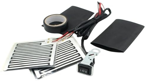 Manubri per motocicletta riscaldati - 1 coppia 12 V con regolazione della temperatura, manubrio di riscaldamento della temperatura - per viaggio guida esterna clima freddo inverno casa uomini donne