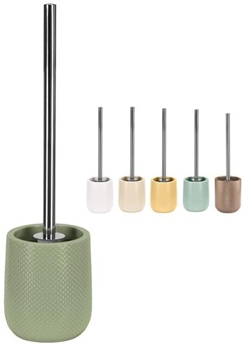 KW Luxury Ceramic/Porcelain/Stoneware Toilet Brush and Holder (Green)