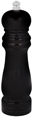 Moulin à poivre, moulin à sel, moulin à épices, moulin à sel poivre (moyenne 17,8 cm, noir)
