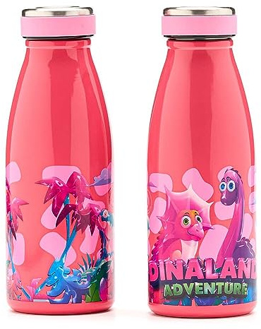 WATER REVOLUTION Trinkflasche für Kinder, Edelstahl, 350 ml, in Dinaland-Box